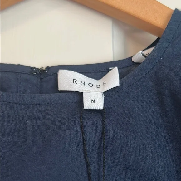 Rhode Navy Blue Ella Dress NWT M - Picture 2 of 10